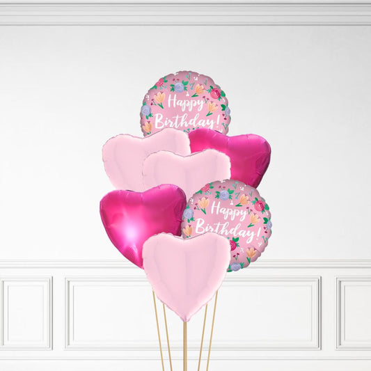 Floral Birthday - Helium Bunch