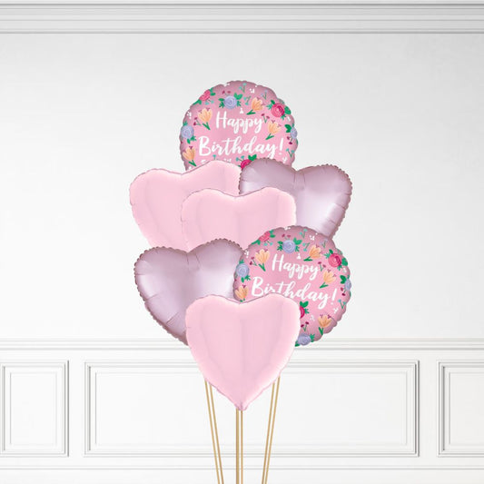 Floral Birthday - Helium Bunch