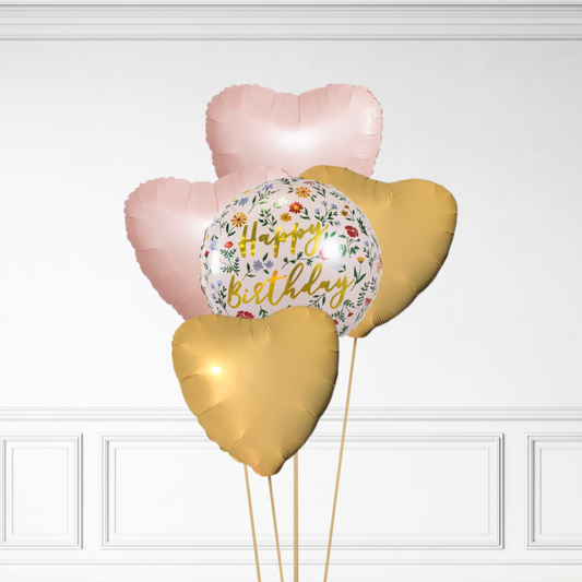Floral Birthday - Helium Bunch