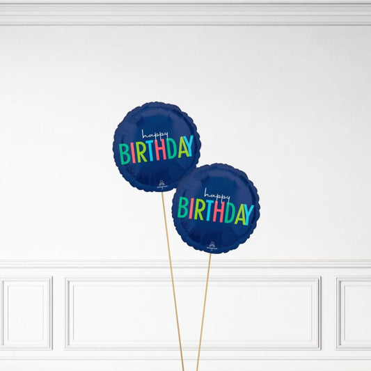 Happy Birthday - Helium Balloon Bunch