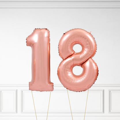 26" Rose Gold - Helium Number