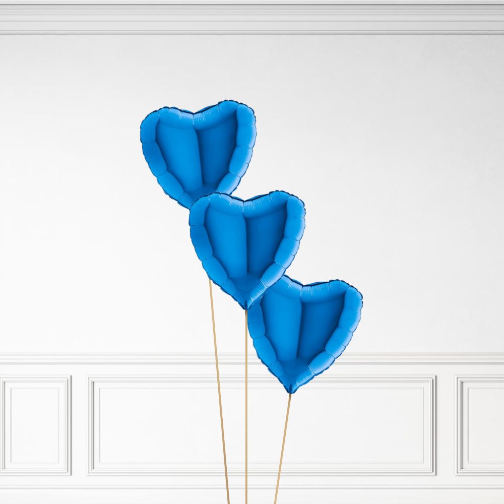 Helium Heart Balloon Bunch