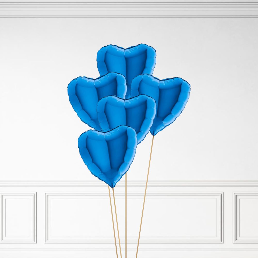 Helium Heart Balloon Bunch