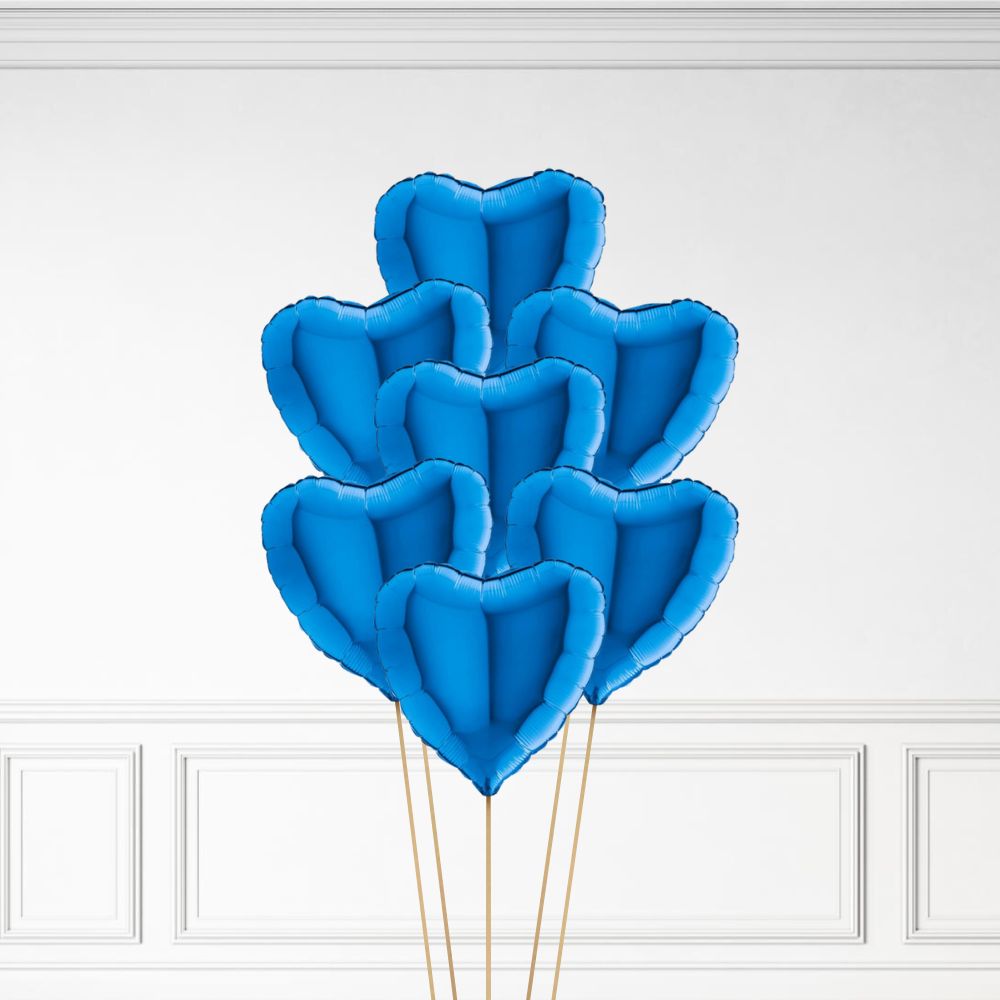 Helium Heart Balloon Bunch