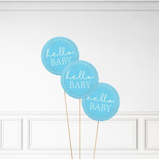 Hello Baby - Helium Balloon Bunch