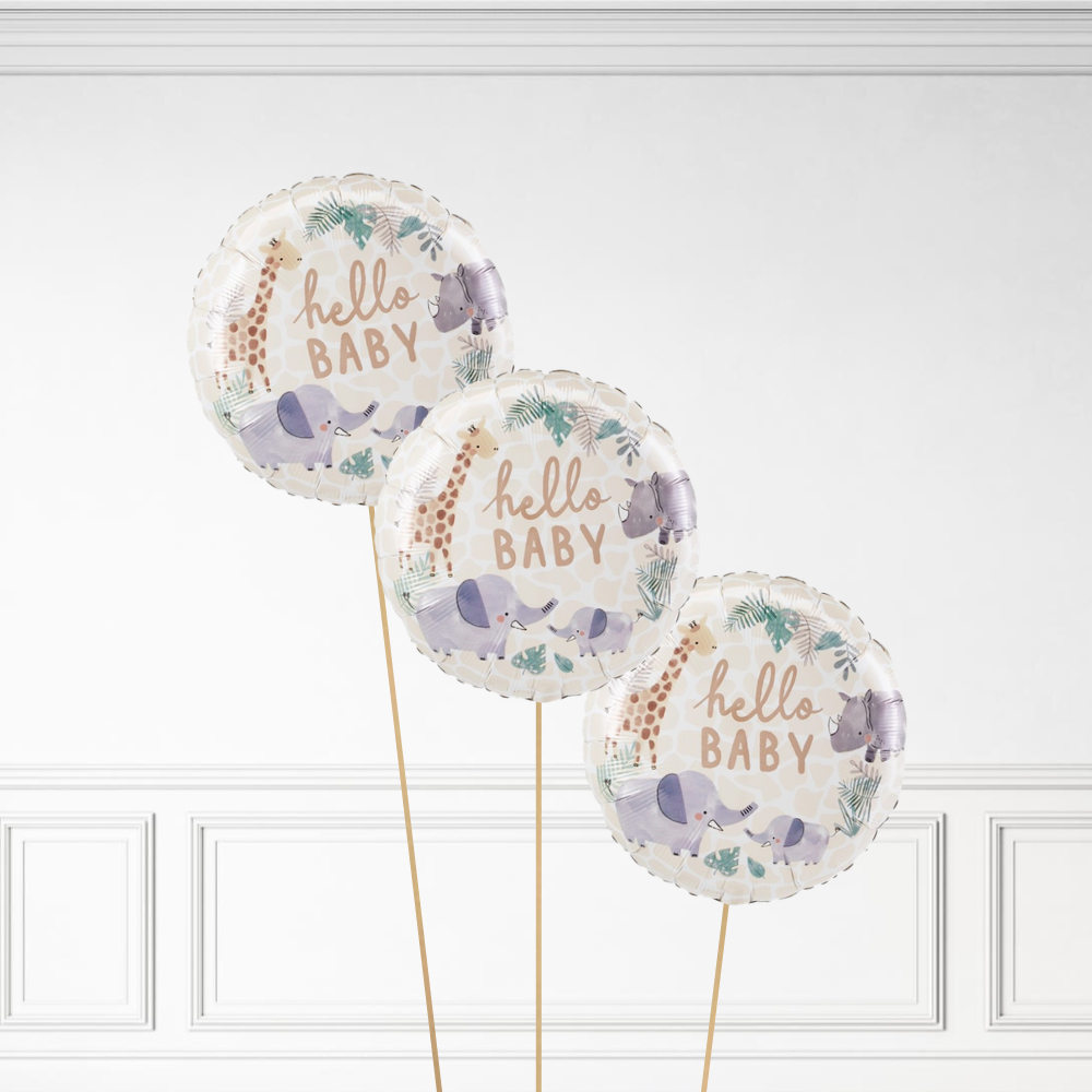 Jungle Hello Baby - Helium Bunch
