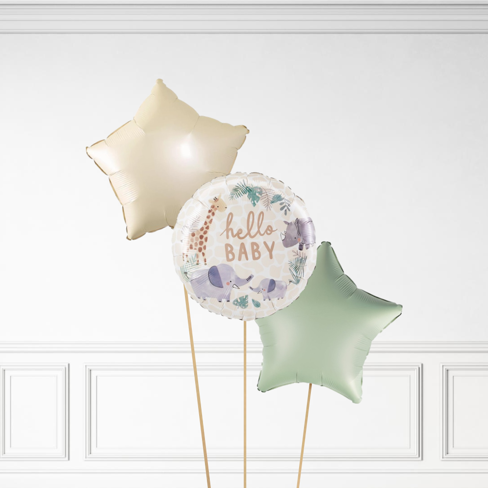 Jungle Hello Baby - Helium Bunch