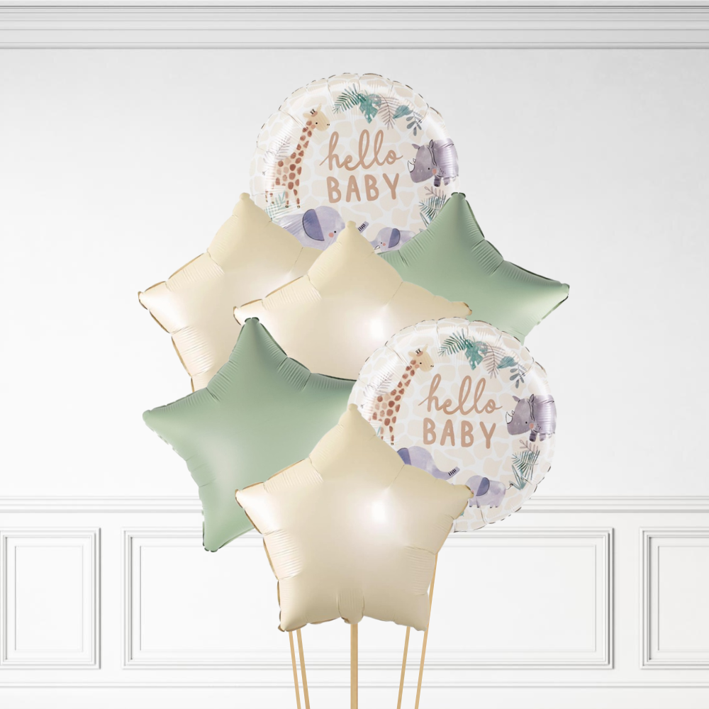 Jungle Hello Baby - Helium Bunch