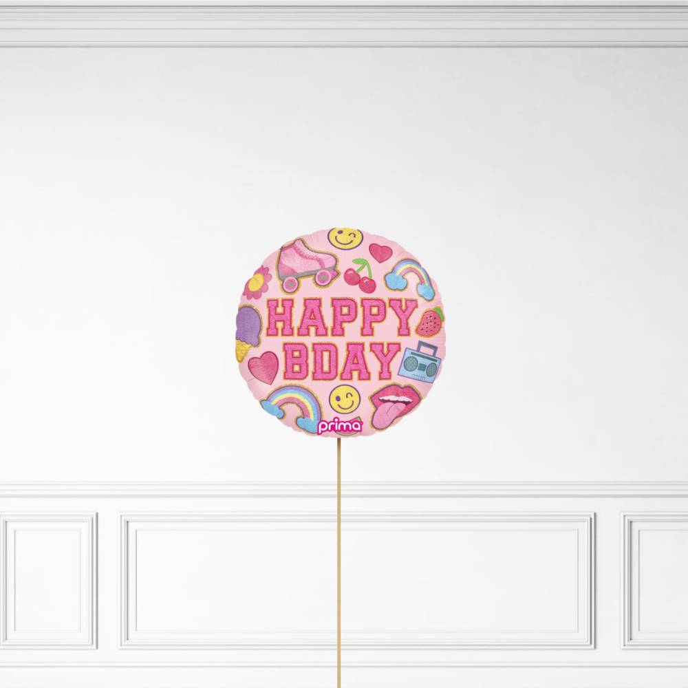 Retro Birthday - Helium Bunch