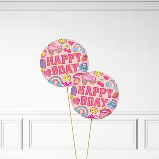 Retro Birthday - Helium Bunch