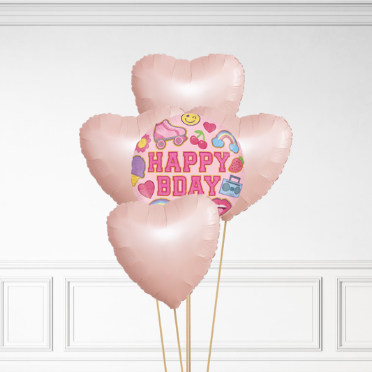 Retro Birthday - Helium Bunch