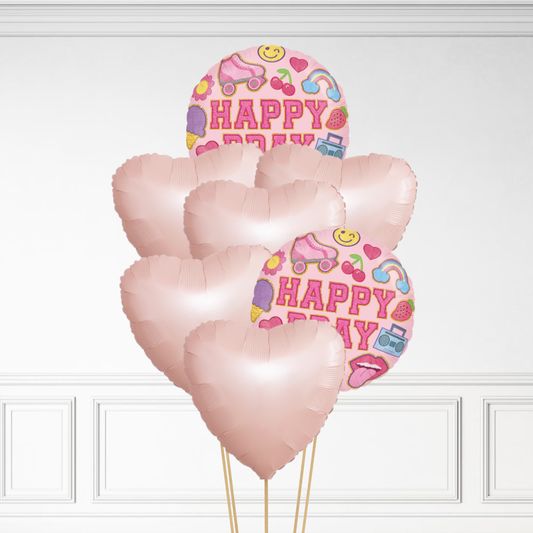 Retro Birthday - Helium Bunch