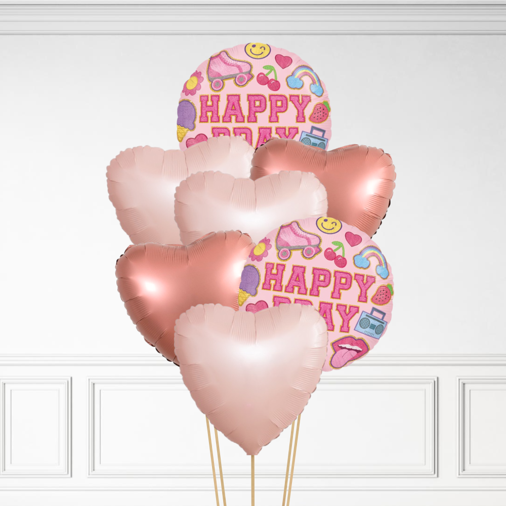 Retro Birthday - Helium Bunch
