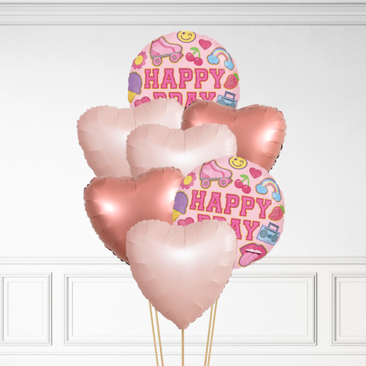 Retro Birthday - Helium Bunch
