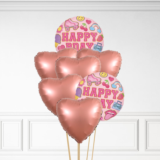 Retro Birthday - Helium Bunch