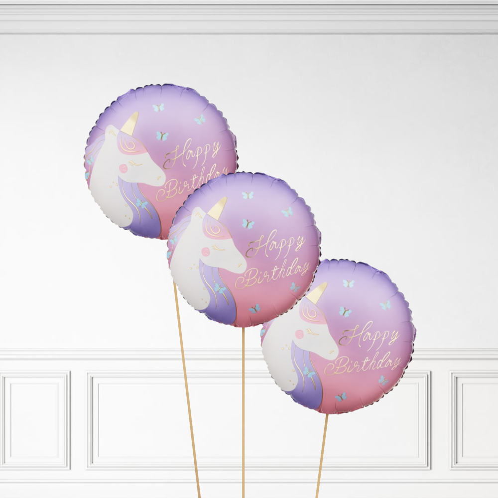 Unicorn Birthday - Helium Bunch