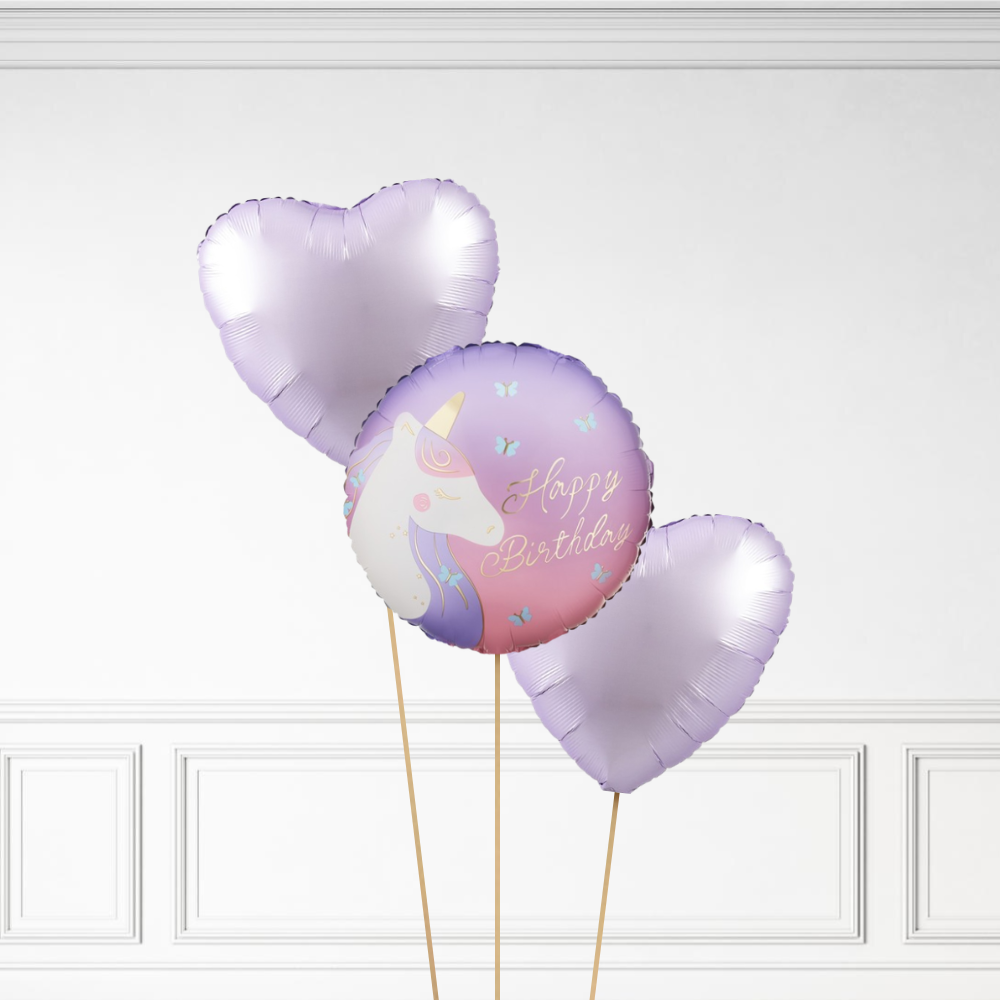 Unicorn Birthday - Helium Bunch