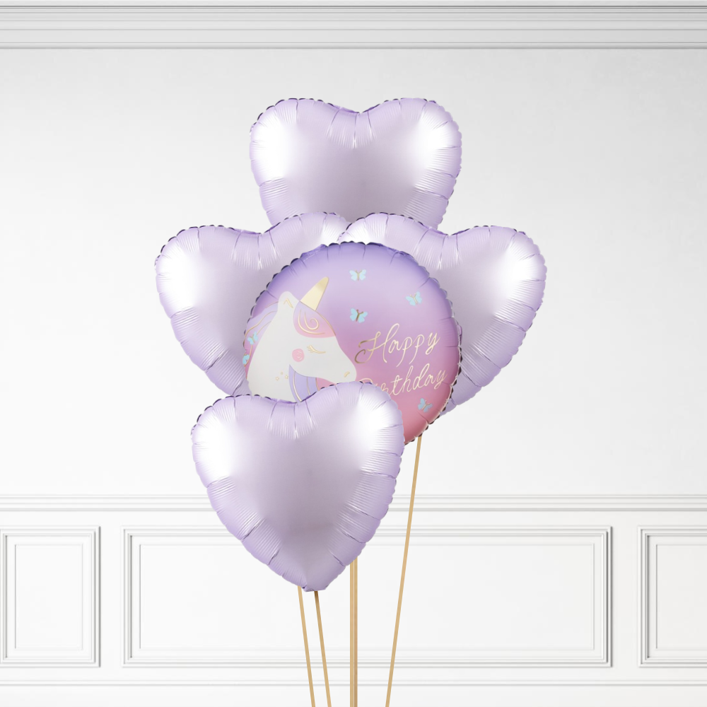 Unicorn Birthday - Helium Bunch