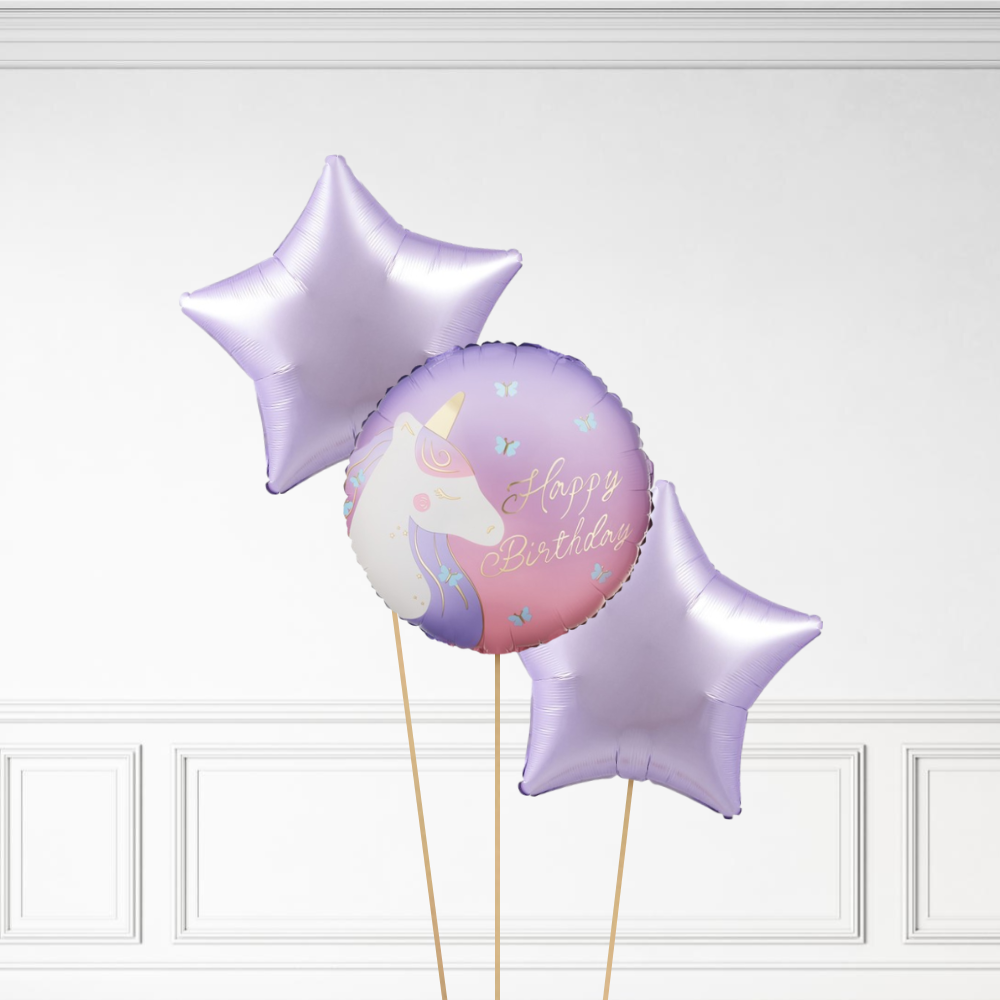 Unicorn Birthday - Helium Bunch