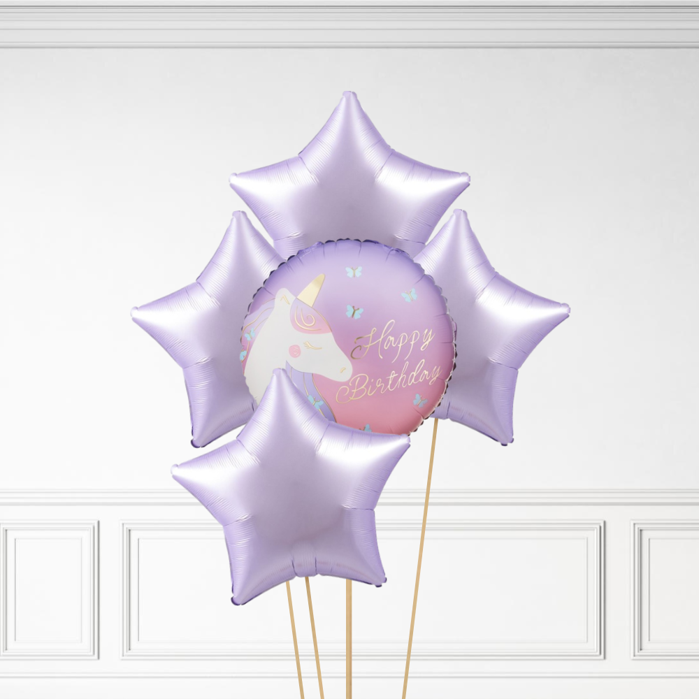 Unicorn Birthday - Helium Bunch