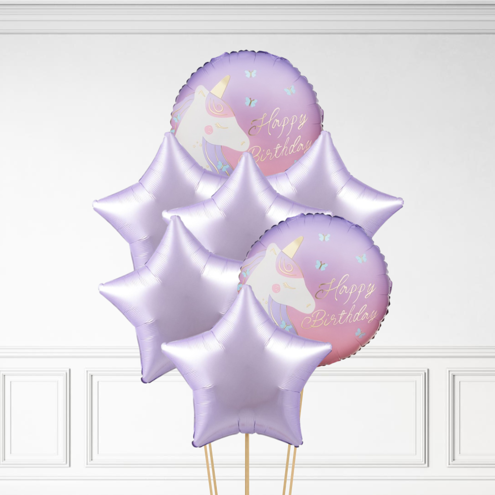Unicorn Birthday - Helium Bunch