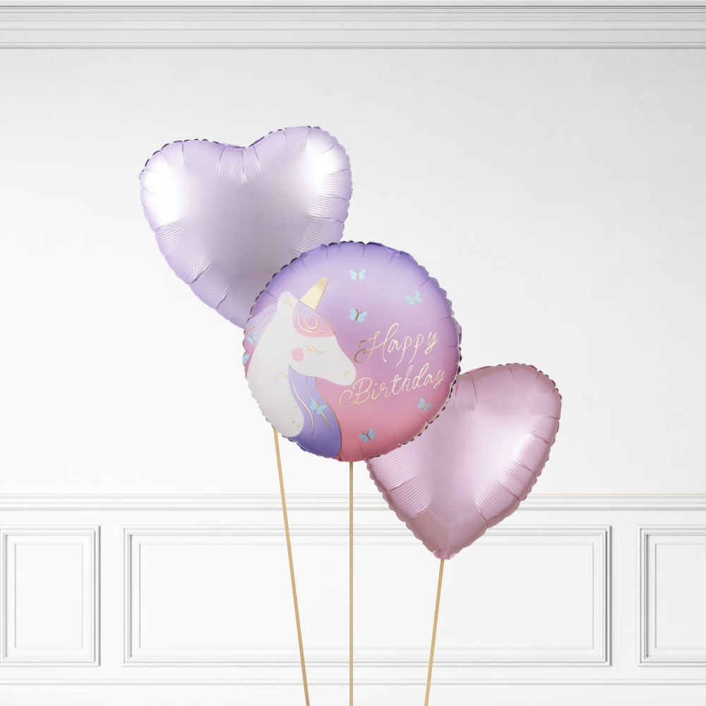 Unicorn Birthday - Helium Bunch