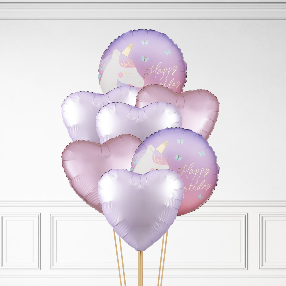 Unicorn Birthday - Helium Bunch