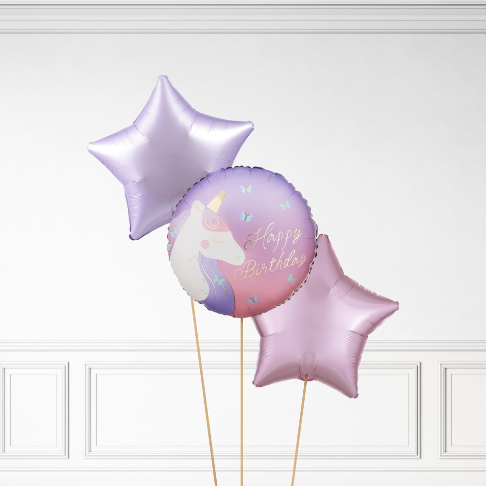 Unicorn Birthday - Helium Bunch