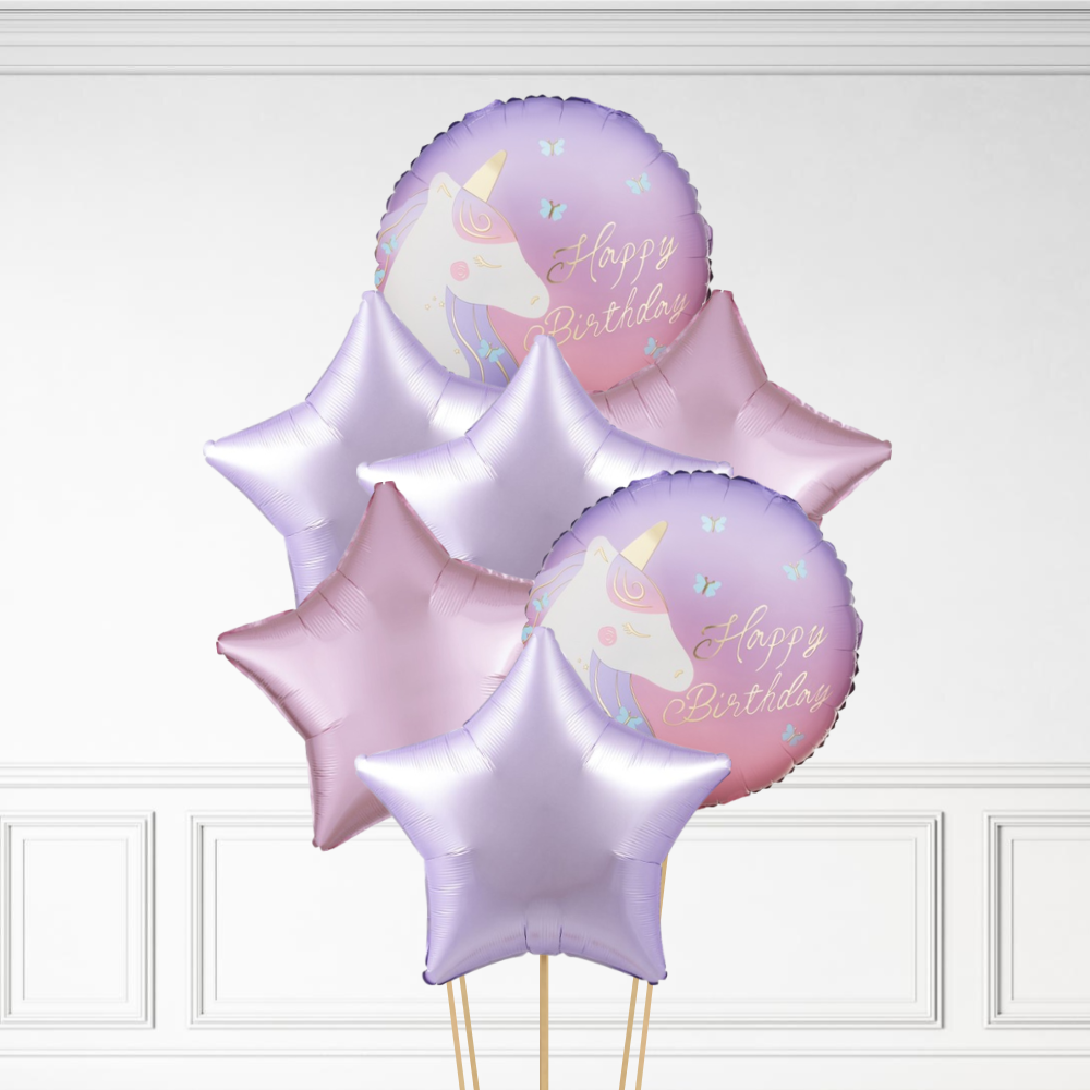 Unicorn Birthday - Helium Bunch