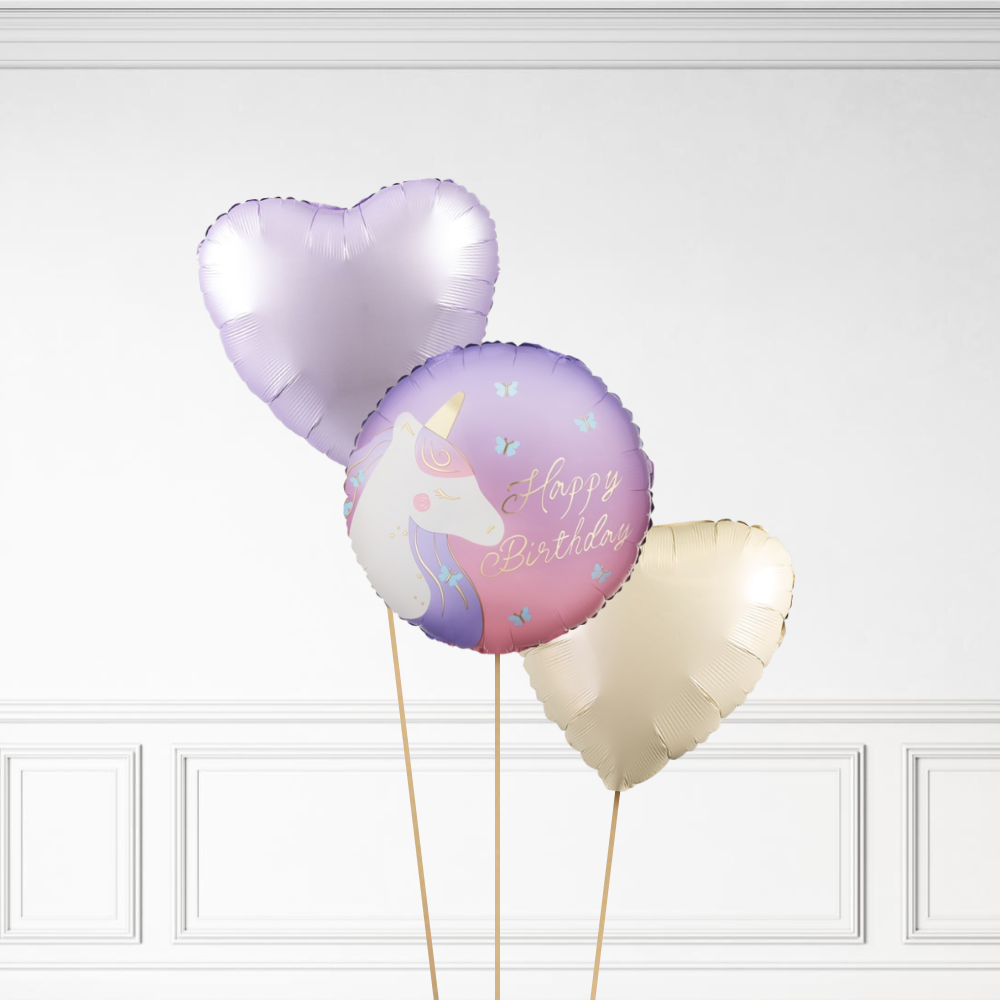 Unicorn Birthday - Helium Bunch