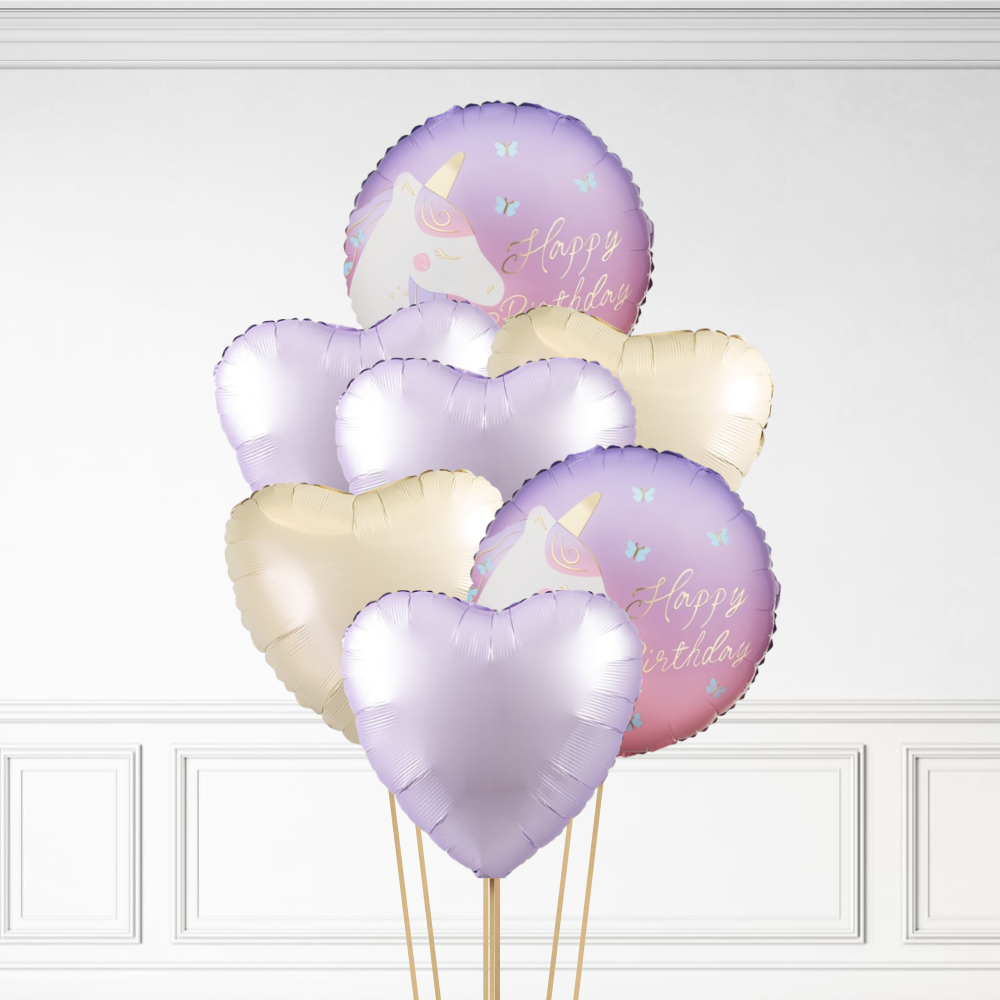 Unicorn Birthday - Helium Bunch
