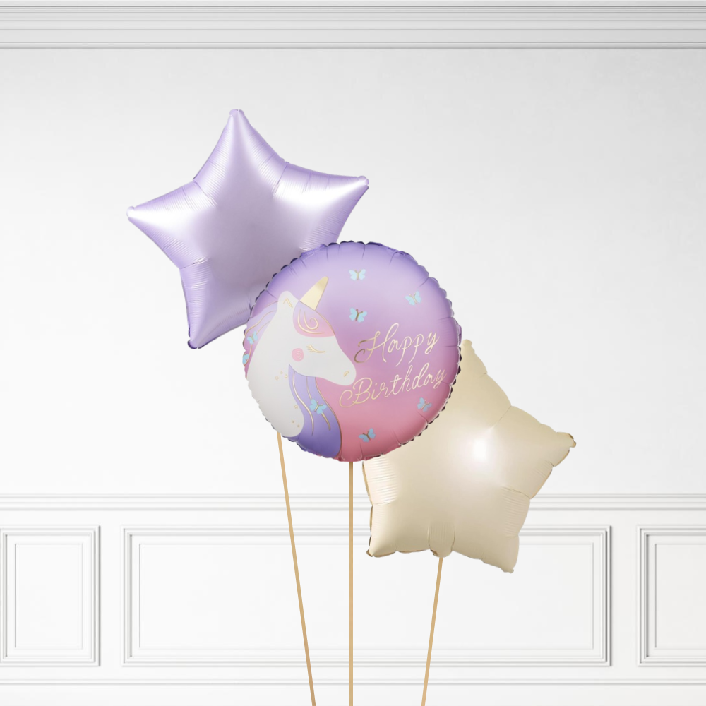 Unicorn Birthday - Helium Bunch