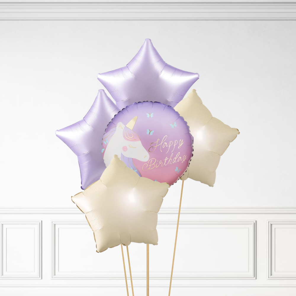 Unicorn Birthday - Helium Bunch