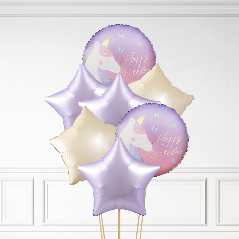 Unicorn Birthday - Helium Bunch