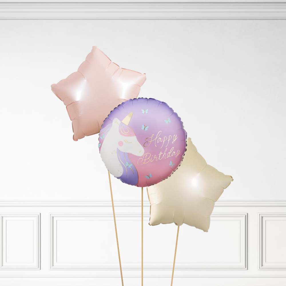 Unicorn Birthday - Helium Bunch