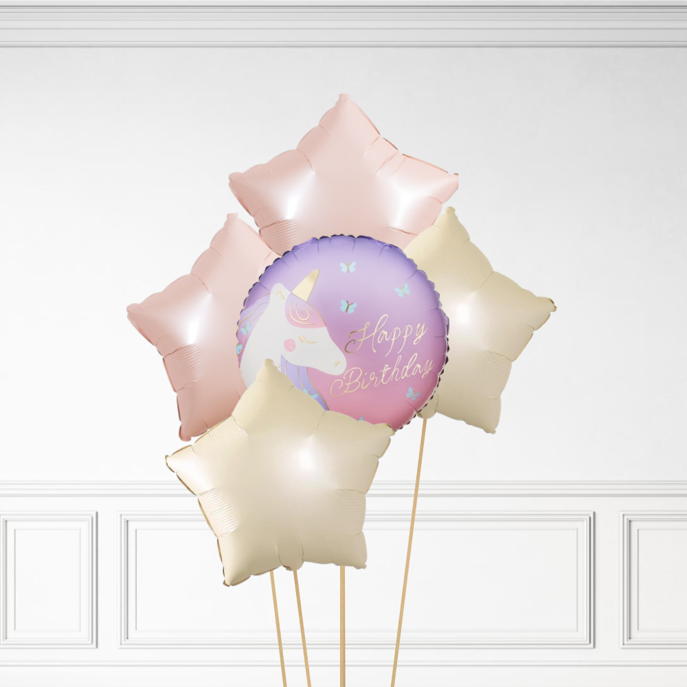 Unicorn Birthday - Helium Bunch