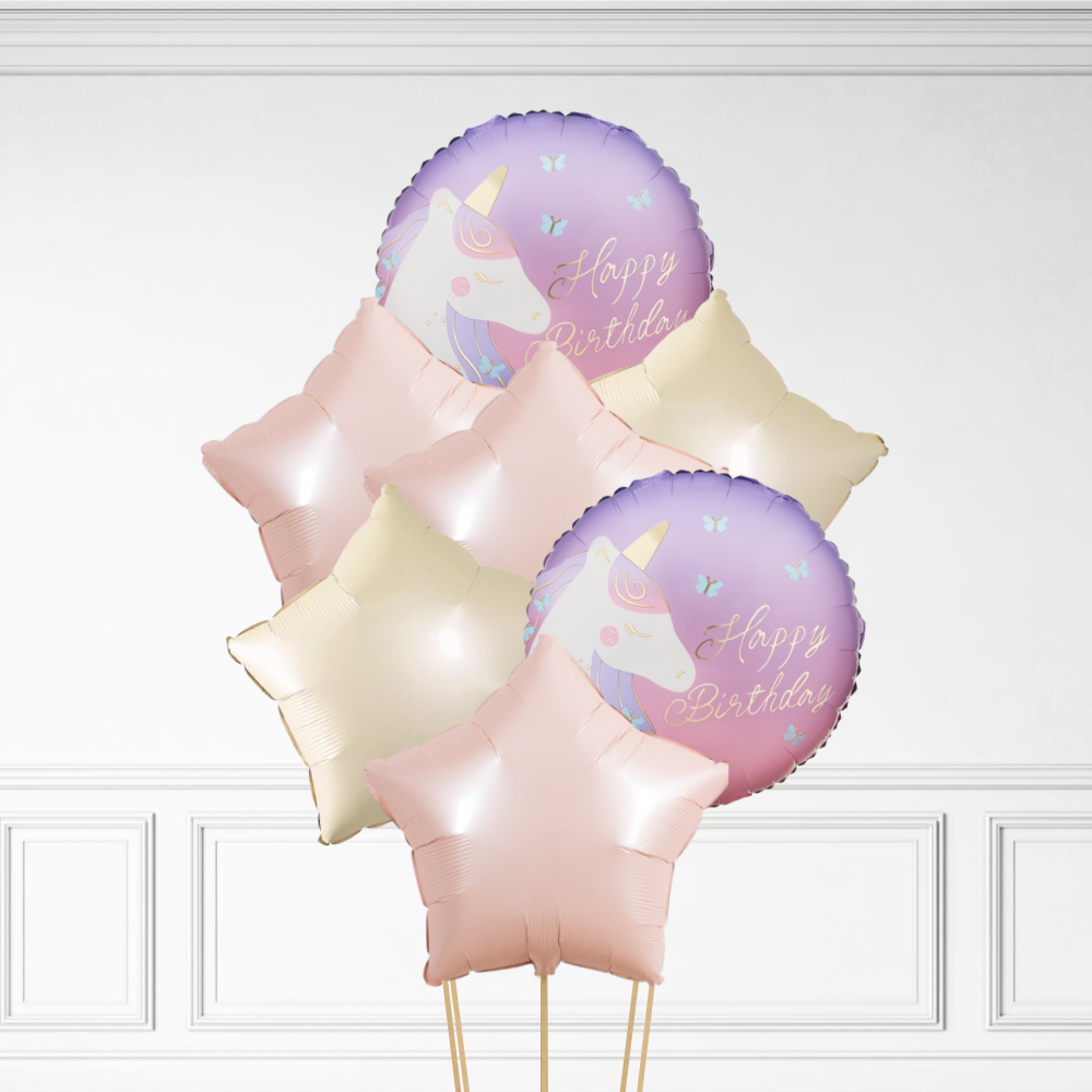 Unicorn Birthday - Helium Bunch